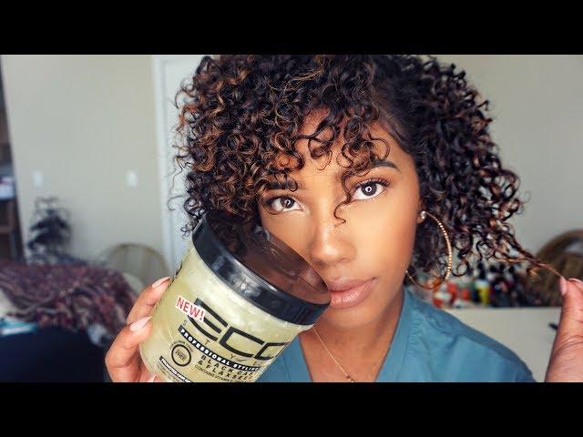 Fine Hair Friendly?! EcoStyler Black Castor and Flaxseed Oil Gel - Type 3 Hair