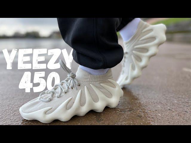 You’ve Got To See These (INSANE)! YEEZY 450 Cloud White Review & On Foot