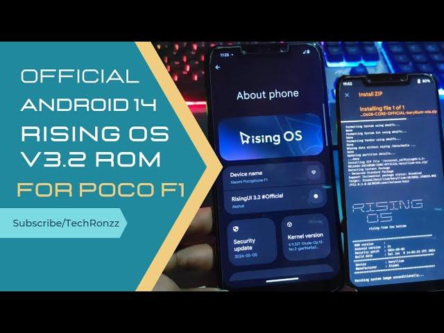 Rising OS v3.2 Rom Android 14 Official For Xiaomi Poco F1 #pocof1 #pocof1customrom #pocof1bestrom