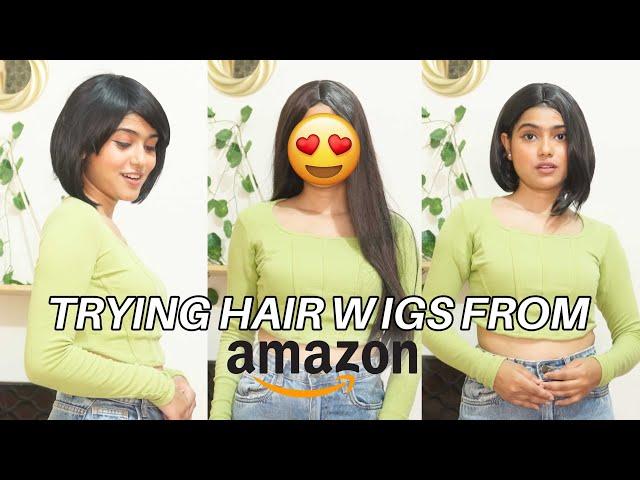 I Got Fake Hair WIGS From Amazon so you don't have to  | Amazon Hair Accessories  | Hair Extensions