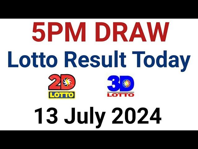 Lotto Result Today 5pm draw july 13 2024 Swertres Ez2 PCSO complete