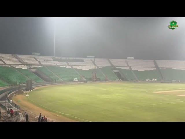 Unveiling the stunning new-look Gaddafi Stadium! Under the lights, it's a sight to behold! | MA2A