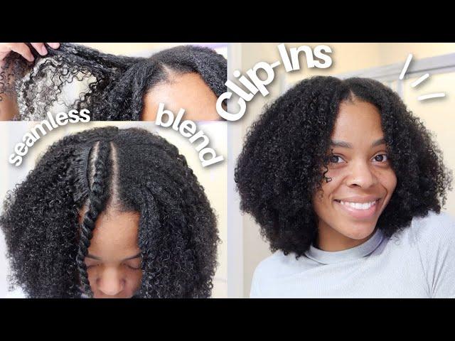 Curly Girrrl Clip-Ins | BOMB Blend Method!  CurlsQueen Kinky Coily Clip-Ins 