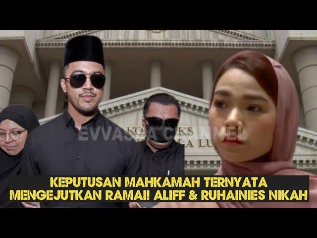 Trkejut dengan Keputusan Mahkamah! Demi Nak Tutup Malu Aliff Aziz Setuju Nikah Dengan Ruhainies?