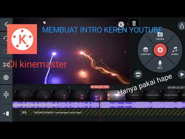 Cara membuat video intro sederhana di kinemaster hanya dengan hp android /iOS