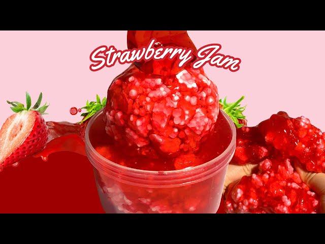 딸기잼 | 슬라임 | STRAWBERRY JAM | slime | いちごジャム | スライム | asmr | 팔레트슬라임