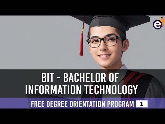 BIT - Bachelor of Information Technology - eLearning.lk Orientation 01 / 2023 - 2026