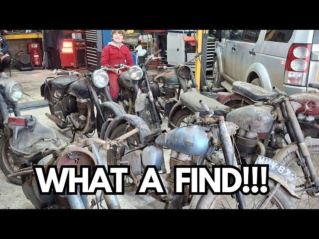 EPIC ESSEX BARN FINDS - Motorcycles + Engines and more.....