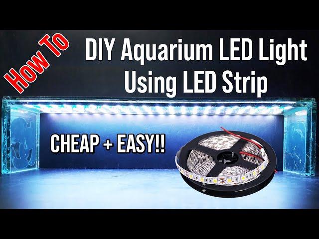 How To Make Build DIY Aquarium LED Light With RGB LED Strips (CHEAP And EASY)