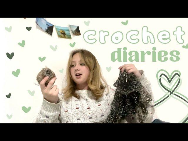 crochet vlog | mesh sleeves, hair bows, headbands