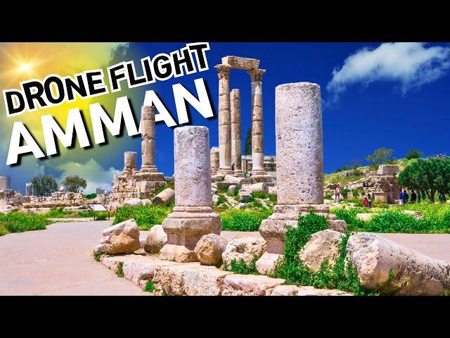 Amman Aerials: Captivating 4K Drone Footage Tour | Ancient Wonders & Modern Marvels 