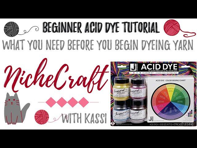 What you Need Before you Begin Working with Acid Dye |  Beginner Acid Dye Tutorial| NicheCraft