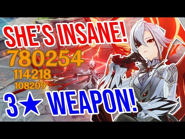 C0 Arlecchino is CRAZY! 3 Weapon Showcase! Genshin Impact