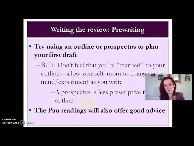 Writing an Integrative Literature Review: Part 1 of 4