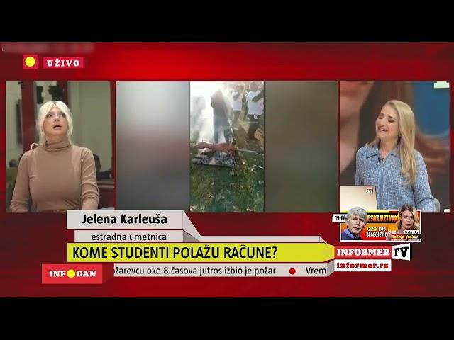 ŠTA ME BRIGA ŠTA MISLE PLENUMI? Jelena Karleuša grmi u studiju Informera!