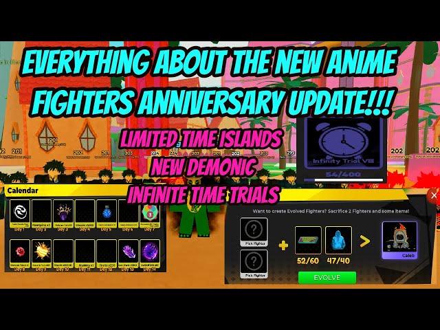 Everything about the new Anime Fighters Anniversary Update !!!! - New Demonic + Limited Islands !!