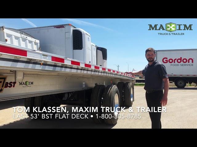 East BEAST (BST) Flat Deck Trailer with Tom at Maxim Truck & Trailer