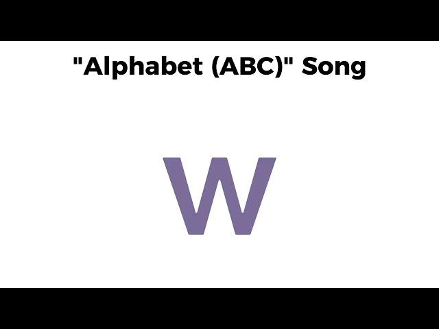 Alphabet song (Lyrics) - A to Z. Now I Know My ABC's [HD2]