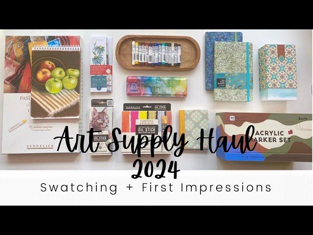 Huge Art Supply Haul 2024 & Black Friday Deals!!!  Schmincke, Sennelier, Daniel Smith, Meeden...