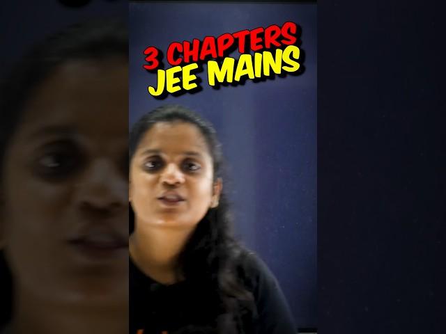 3 Chapters to ACE JEE Maths #jee2025