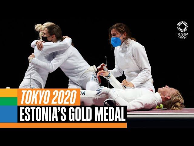 Estonia's gold medal moment at #Tokyo2020 | Anthems