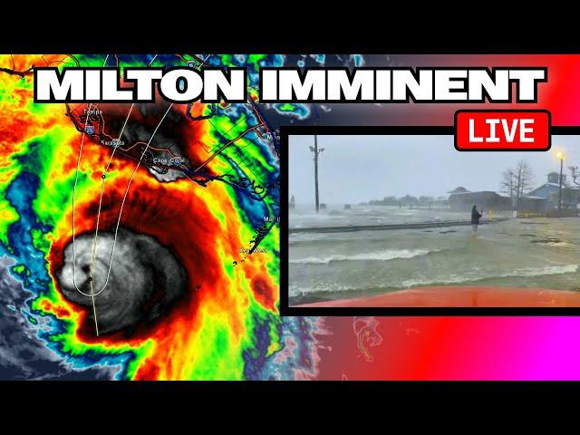 LIVE GROUND ZERO CAT 4 HURRICANE MILTON Intercept