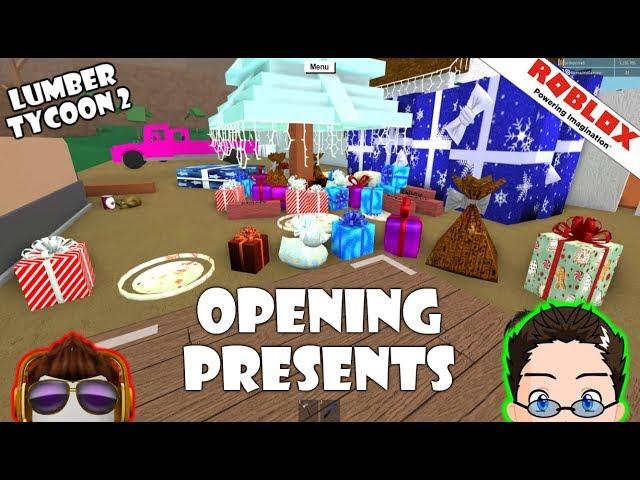 Roblox - Lumber Tycoon 2 - Opening Christmas Presents 2018! :D