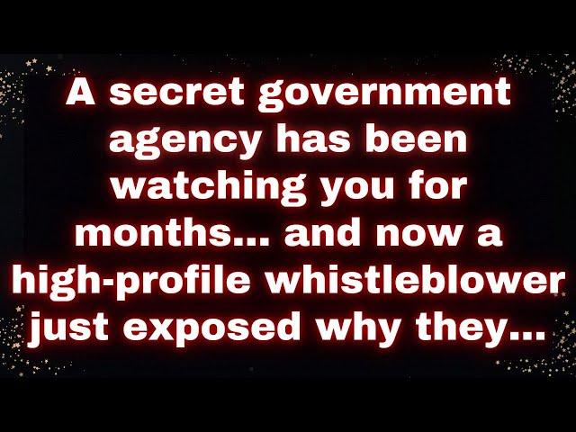  A secret government agency has been watching you for months… and now a high-profile whis... ️