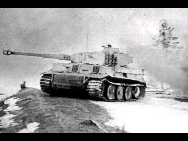 Tiger Panzer an der Ostfront im Gefecht