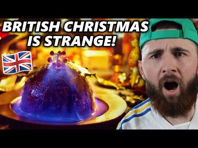 American Reacts to Top 10 British Christmas Traditions! *is this real?*