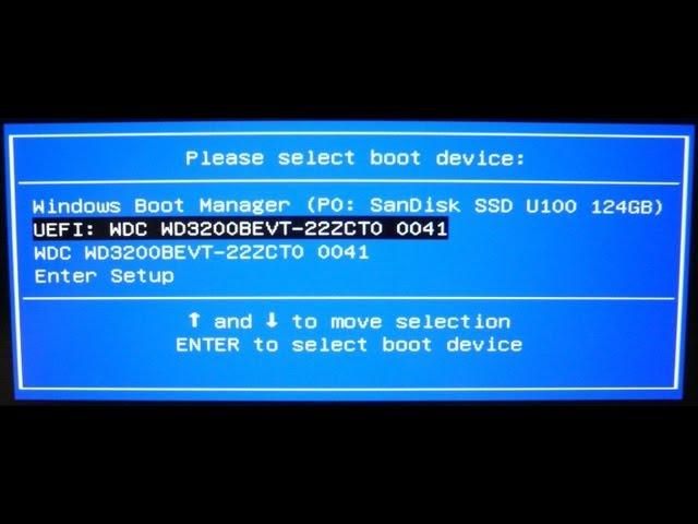 Boot in UEFI mode