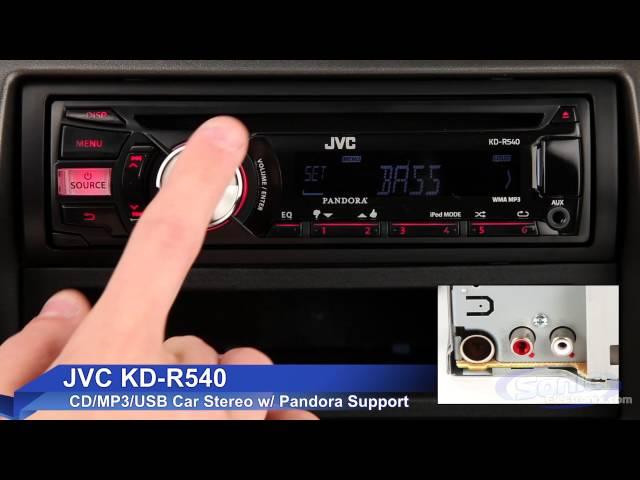 JVC KD-R540 Car Stereo | iPod & iPhone Ready w/ Pandora Support