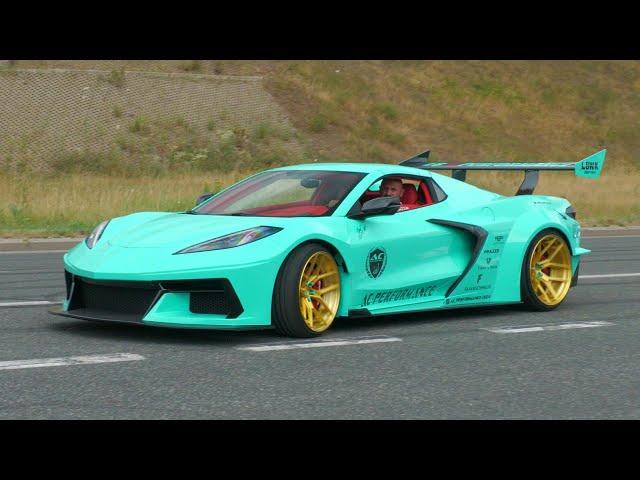 Modified Cars Leaving ULTRACE 2024 - Liberty Walk Corvette, Tuner BMWs, Mansory Urus, Silva S13