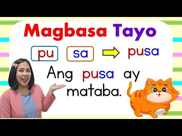 Filipino Reading Lesson | Pagsasanay sa Pagbasa | Compilation | Teacher Aya | Pantig | Pangungusap