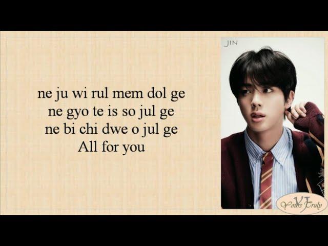 Jin (BTS 방탄소년단) - Moon (Easy Lyrics)