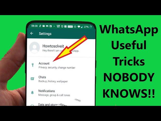 Secret HIDDEN New WhatsApp Tricks NOBODY KNOWS 2023!! - Howtosolveit