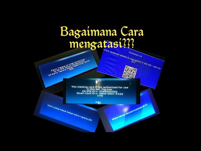 Cara Mengatasi Kartu Yang masuk bukan Kartu Tayang Di Parabola MNC Vision