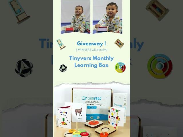  Giveaway Alert: Tinyvers Monthly Learning Montessori Box! 