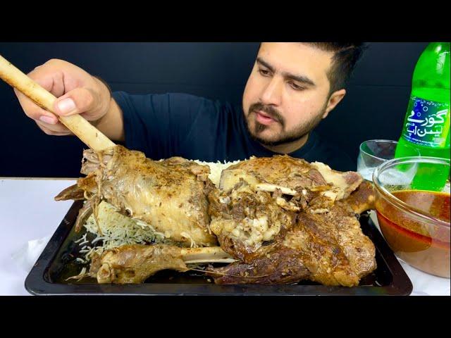 ASMR EATING SPICY 2 MUTTON LEG CURRY+WHITE RICE || REAL MUKBANG(NO TALKING)