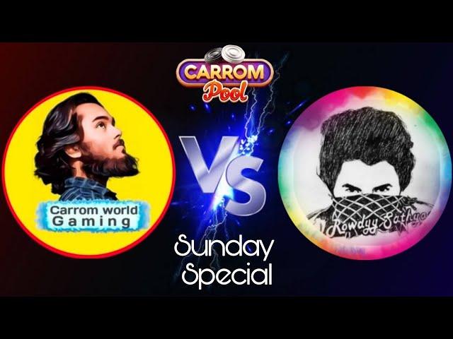  Sri Vs Rowdyy  Sunday Special Gameplay  Hard Dangerous Shot  Carrom pool