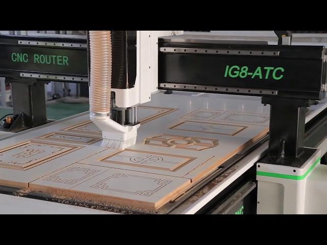 Jinan igoldencnc new designed atc cnc woodworking machine with linear tool change