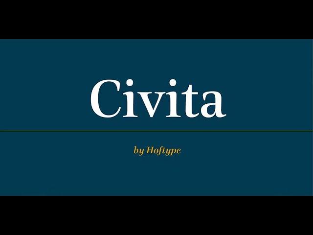 Civita | Unlocking Bold Typography: A Game-Changer for Ambitious Designers