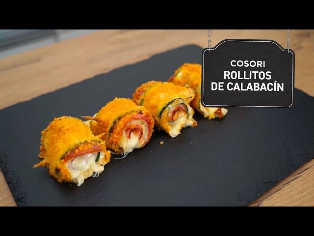 Receta - Rollitos de calabacín rellenos de jamón york y queso. ¡Deliciosos!