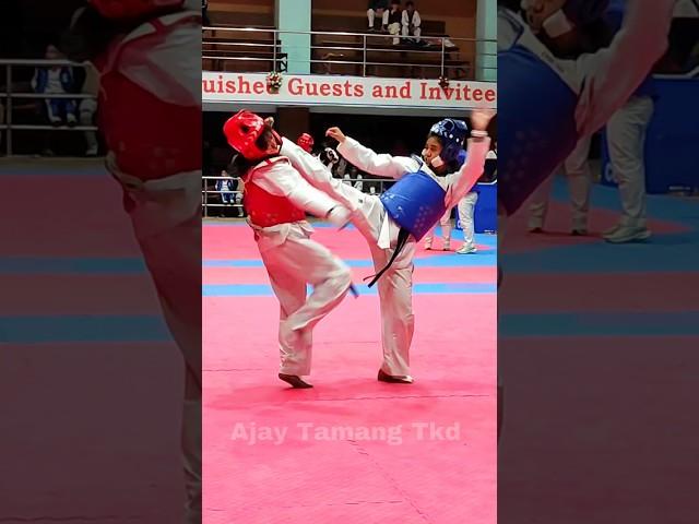 3 Headshot Kick #taekwondo #girl #fight #ajaytamangtkd #shorts