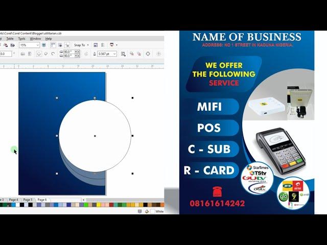 How to Design Custom Business Flyers Under 5 Minutes in CorelDraw X7 || Tutorial for beginners