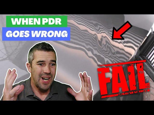 When Paintless Dent Removal Goes Wrong! PDR Fail