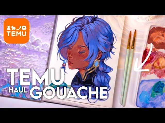 Hablando de arte (emocional auuu) | Gouache | Temu Haul