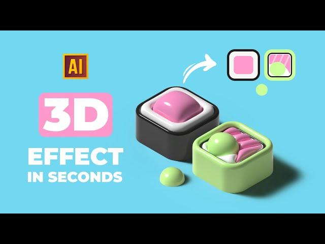 HOW TO MAKE 3D SUSHI IN SECONDS IN ADOBE ILLUSTRATOR