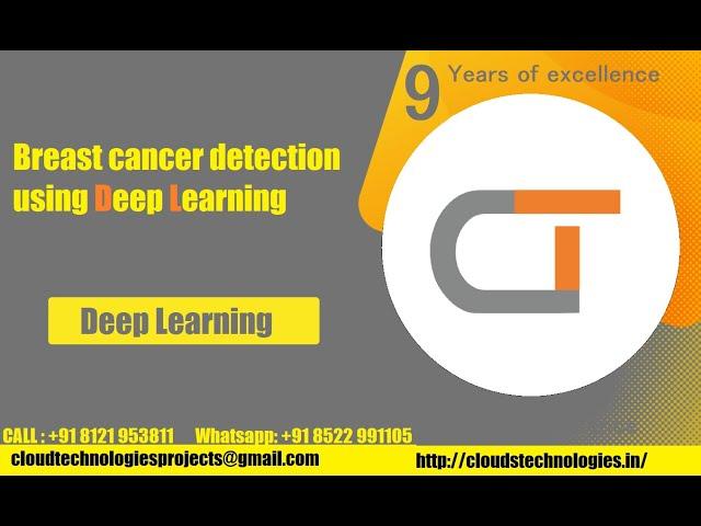 Breast cancer detection using deep learning |Cloud Technologies | IEEE Projects Hyderabad | Ameerpet