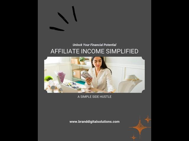 Affiliate income: My simple side hustle.